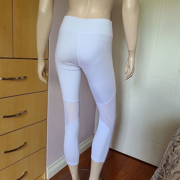 Patchwork Solid White Leggings - Picture 2 of 5